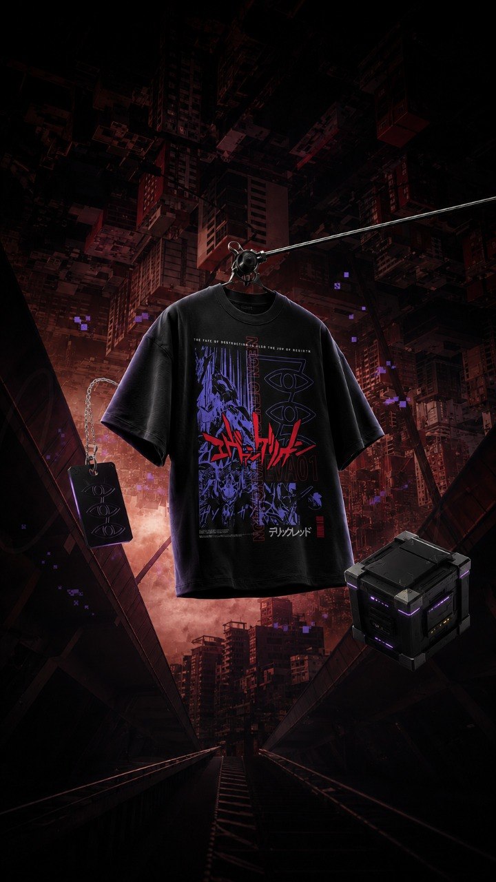 Anime-inspired drop tee